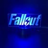 Wolostore Luce notturna e decorazione del USB che cambia colore del logo di Fallout del videogioco della lampada del LED