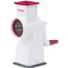 Westmark Macina a tamburo per mandorle con ventosa, Altezza: 18,9 cm, Acciaio inox/Plastica, Almondo, Bianco/Rosso, 97152260