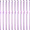QUARKZMAN Uncinetto in Alluminio 3,0mm Aghi Ferri Maglia Ferri da Uncinetto per Filati Fai Da Te Filato Artigianale, Viola, 20pz