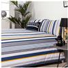 COTTON ARTean ORISOL - Copripiumino 50% cotone, 50% poliestere, chiusura con bottoni, copripiumino per letto da 180 cm (260 x 240 cm) + 2 federe (45 x 110 cm) colore bianco/grigio