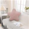 bechoanigel Cuscino Coccolone per Bambini, Cuscino Estetico a Stella 30 x 30 cm, Cuscino Coccolone, Decorativo per Ragazze e Ragazzi, Camera da Letto, Automobili, Divano, Letto, Regalo (Pelle Rosa)
