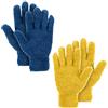Abeillo 2 paia di guanti in microfibra per la pulizia invernale, flessibili, senza spargimento, in microfibra termica, per la pulizia di auto, mobili (arancione e blu scuro)