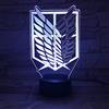 Wolobox Lampada a LED, ispirata a L'attacco dei giganti Survey Cops, cambia colore, con USB, luce notturna
