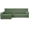 Eysa Italia copridivano per mini chaise longue con bracciolo lungo lato sinisto vista frontale colore verde design Luz