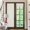 NICETOWN Tende per porte francesi in finto lino, tende per finestra per soggiorno, porta finestra per camera da letto, larghezza 76 x lunghezza 182 cm, 1 pannello, naturale