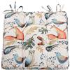 Greenland Home Fashions Greenland Home Set di 4 cuscini per sedia con tripla imbottitura, 45,7 x 45,7 cm (4), salice 4 pezzi