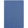 Clairefontaine 733004C collezione Age Bag quaderno a punto metallico blu - A4 21x29,7 cm - 96 pagine a tinta Unità bianche - carta 90g - Copertina carta Lustrée a grana effetto cuoio