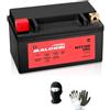 MOTO SPORT MONDO COMPATIBILE CON HONDA CBR RR (PC40A) 600 dal 2007 al 2008 BATTERIA IN GEL MALOSSI YTZ10S GIA' PRONTA ALL'USO ATTIVA BATTERIE 8,6 AH AMPERE 12 VOLT PER MOTO SCOOTER