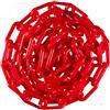 tooloflife Barriera in plastica per parcheggio, barriera stradale, catena di pericolo, nero/rosso/bianco/giallo, 5 m/8 m/10 m (6 mm x 10 m, rosso)