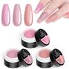 LOPHE Colla Solida per Unghie, 3PCS 15ml Gel per Colla Strass Colla per Tip Unghie Solido, Colla per Unghie Finte Solido Gel per Sculture 3D, Gemme, Unghie Finte(MY18+MY17+MY16)