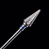 beautilux Punta Levigatrice Unghie 3/32 Carbide Tungsten Bits, rimozione rapida del gel di lucidatura delle cuticole per manicure e pedicure (NDB-CONI-M)