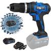 ENG PRO Trapano Avvitatore A Percussione - Linea Professionale a Batteria ONE4ALL - A Batteria 2 Velocità Massima 1500 rpm, Mandrino Autoserrante in metallo 2-13mm 1 Batterie 2.0 Ah - ENG PRO