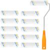 NCZCDZSW Rullo Per Pittura 10 pcs 100 mm Rulli Per Dipingere con Impugnatura Antiscivolo Pennello a Rullomicrofibra a Pelo Corto Rulli Per Pitturare Pennello a Rullo per Tinteggiare Decorazioni Casa