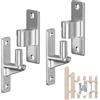 Hanured® 2 paia Cerniere per cancelli in acciaio inox 304, Carichi Pesanti Cerniere Porta per cancelli agricoli, recinzioni in legno, Capacità a 270kg (Argento)