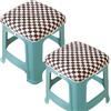 HKJGNH Cuscino per Sedia Quadrato Antiscivolo 30x30cm, Copri Pouf Ottomano Sgabello da Bar, Cuscino per Seduta,per Giardino/Interni/Casa/Cucina(@12,2pcs 30x30cm(12x12in))