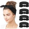 DRESHOW 4 Pezzi Fasce per Capelli Boho Stile Criss Cross Turbante Fascia Accessori Cerchietti per Donna Ragazze