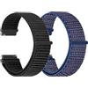 TumCez 18mm 19mm 20mm 22mm Cinturino per Uomo Donna,Regolabile Sgancio Rapido Cinturini Orologio in Nylon per Samsung/Garmin/Fossil/Amazfit/Huawei Orologio