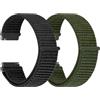 TumCez 18mm 19mm 20mm 22mm Cinturino per Uomo Donna,Regolabile Sgancio Rapido Cinturini Orologio in Nylon per Samsung/Garmin/Fossil/Amazfit/Huawei Orologio
