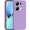 ILING Liquido Cover per Xiaomi Redmi Note 14S 4G/Redmi Note 13 Pro 4G/POCO M6 Pro, Semplice Tinta Unita Morbido TPU Antiurto Antigraffio Custodia Ultrasottile Matte Elegante Case Cover (Porpora)