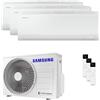 Samsung Climatizzatore Condizionatore Samsung Trial Split modello CEBU S2 Wi-Fi 7+7+12 con AJ052TXJ3KG R32 A++/A+ Inverter AR50F07C1AHNEU+AR50F07C1AHNEU+AR50F12C1AHNEU+ AJ052TXJ3KG/EU