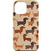 Funny Fun Dog pattern designs Sausage Do Motivo divertente con cane salsiccia, bassotto Custodia per iPhone 13 Pro Max