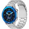 IMIKI XPLORER OYSTER D2 - Smartwatch uomo donna - Display AMOLED 1,43, Connettività Bluetooth, Misura ossigeno nel sangue e Frequenza cardiaca, Android e iOS - Blu