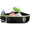CYchen Marsupio Sportivo Impermeabile Running Porta Cellulare Borsello Tracolla Donna Uomo Cintura da Corsa Fascia Bag Telefono Borsa - per Portafoglio iphone smartphone Fitness Trekking Bicicletta (nero)
