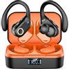 Mysic Cuffie Bluetooth Sport, Auricolari Bluetooth 5.3 con Stereo, Cuffie Wireless con ENC Cancellazione del Rumore, Display a LED, Riproduzione 60H, IP7 Impermeabili, Ganci per le orecchie spessi