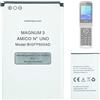 Aousavo BigFP800AD - Batteria di ricambio BigFP800AD compatibile con BRONDI Magnum 3 Amico N3 BRONDI Amico N.1 AMICO N UNO BL-11AT(Non compatibile con BIGFP800AC)