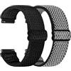TumCez Regolabile Elastico Sgancio Rapido Cinturino Orologio in Nylon,18mm 19mm 20mm 22mm 24mm Cinturino per Samsung/Garmin/Fossil/Amazfit/Huawei/Xiaomi/Suunto Orologio per Uomo Donna