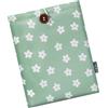 MoKo 6-7 Pollici Ricamato Margherita Imbottito Sleeve Pouch per Kindle Colorsoft, Kindle Paperwhite 12 ° Gen 2024, Kindle 2022-2016, Kindle Pouch per Oasis/Voyage/Kobo eReader, Fiori Verdi