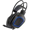NITHO TITAN Cuffie da Gioco per PC/PS4/PS5, Cuffie Gaming con Microfono Omnidirezionale, 7.1 Suono Surround, Driver Audio 50 mm - Nero (Adattatore 7.1 incluso)