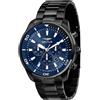 sector Orologio Uomo Sector Oversize R3273602016 Chrono Bracciale Acciaio Nero Blu