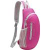 Gisdanchz Zaino Monospalla Uomo Piccolo Borsello Uomo Tracolla Marsupio Donna Tracolla Zaino Impermeabile Borsa Monospalla Donna Borsetta Uomo Sling Bag for Men Women, Rosa Rossa