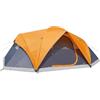 Amazon Basics Tenda da campeggio a cupola con protezione antipioggia e custodia per il trasporto, 3 stagioni, impermeabile, facile da montare, 8 personey, Arancione/Grigio