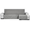 Eysa copridivano antimacchia per chaise longue lato destro colore grigio design Genna