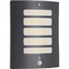Brilliant Brillant Lampada da parete per esterni con rilevatore di movimento in antracite - lampada da esterno per il giardino o l'ingresso di casa - con attacco E27 - con protezione dagli spruzzi d'acqua IP44