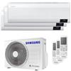 SAMSUNG Kit condizionatore 9000+9000+9000 BTU trial split Samsung WindFree, unità esterna + 3 unità interne, AJ052TXJ3KG/U + n°3 AR09TXEAAWKNEU [12021000]