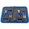 US PRO B2059 - Pinze ad anello a scatto, 4 pezzi, 150 mm, colore: Blu