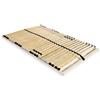 vidaXL Legno Faggio Rete Doghe 7 Zone con 28 Doghe 120x200 cm Telaio Giroletto