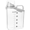 SHACHENH Contenitore 2,8L con Coperchio Ermetico,Barattolo con Beccuccio,Set di Contenitori per Alimenti,Scatola di Conservazione in Cucina per Cereali,Farina,Muesli,Contenitore Ermetico per Dispensa