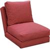 EVERGREENWEB MATERASSI & BEDS EVERGREENWEB - Divano Letto Futon - Divano Letto Tatami allungabile - Poltrona Letto - Divano 1 posto da Pavimento con Schienale Regolabile con Comodo cuscino - Materasso singolo Colore Rosso | HOSHI