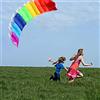 Ausla Rainbow Aquilone Acrobatico a Doppia Linea, 1.4 Metri, Facile da Volare per Bambini e Adulti, Aquilone Sportivo Senza Nocche con Maniglie e Linee da 30 m, Regalo per Attività all'Aperto