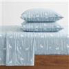 Eddie Bauer - Lenzuola complete, set di biancheria da letto in flanella di cotone, spazzolato per una maggiore morbidezza, accogliente decorazione per la casa (foresta di betulla, completo)