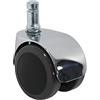 HJH Office 619016 5X Ruote Design ROLO Lux 11 mm / 50 mm Ruote per sedie da Uffi