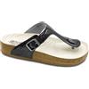 GELATERIA INTERNATIONAL SRL WOODSTOCK 3,0 Sandalo con plantare anatomico, tomaia anatomica regolabile e suola antiscrivolo - Nero lucido - Misura 37-38