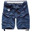 Surplus Raw Vintage Division - Pantaloncini cargo da uomo, blu navy, M