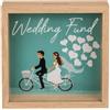 Makio Salvadanaio Cornice in Legno Salvadanaio Matrimonio Monete Design (D9B)