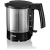 Cloer 4710 Bollitore Elettrico da 1,5 litri, 2000 W, indicatore del livello dell'acqua esterno, protezione contro il surriscaldamento e il funzionamento a secco, nero