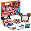 LEGO DOTS Disney Il KIT Back to School di Topolino e Minnie, Set Giocattoli 6 in 1, Cassettiera Portagioie, Portafoto, Bacheca e Patch Adesiva, Idee Regalo 41964